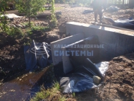 Обустройство канавы на участке в посёлке Кирилловское