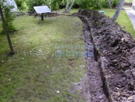 Обустройство ливневой канализации в деревне Скамья