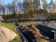 Монтаж дренажа участка в деревне Ретюнь