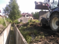 Укрепление дренажной канавы в коттеджном посёлке Юкковское