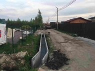Монтаж лотков в деревне Коккорево