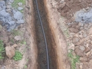 Прокладка трубы для зимнего водопровода в Ново-Токсово
