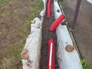 Дренаж фундамента и ливневая канализация в КП Петергофские Предместья