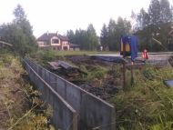 Укрепление дренажной канавы в коттеджном посёлке Юкковское