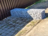 Установка габионов в КП Охтинская Долина Установка габионов в КП Охтинская Долина