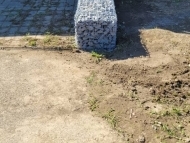 Установка габионов в КП Охтинская Долина Установка габионов в КП Охтинская Долина